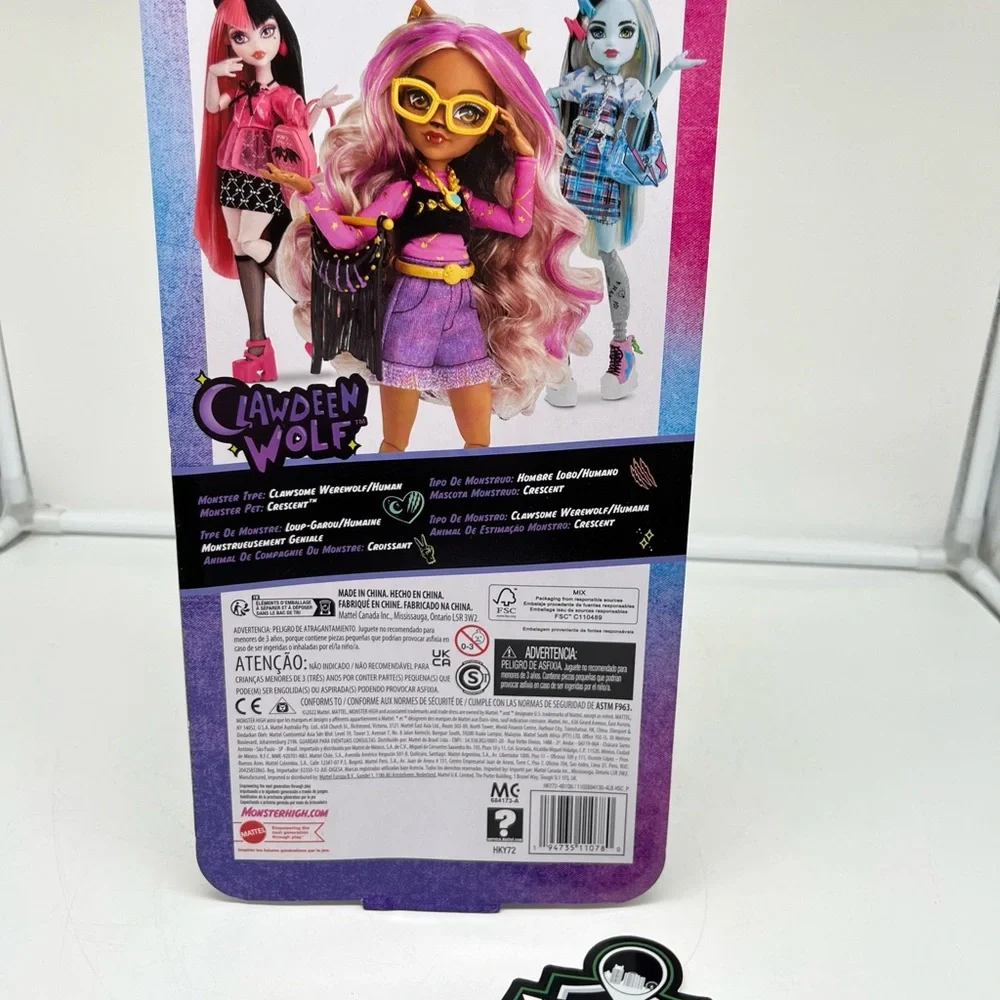 Mattel Monster High Day Out Clawdeen Wolf Fashion Doll Toy‎ Gift New HKY72